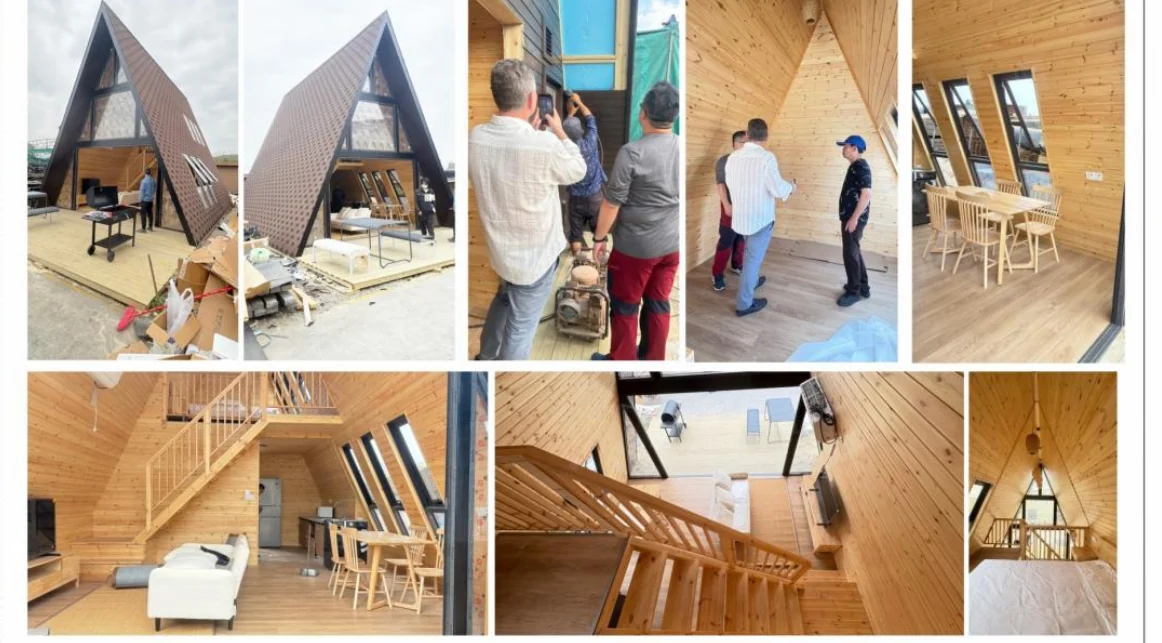 62m² classic triangular cabin